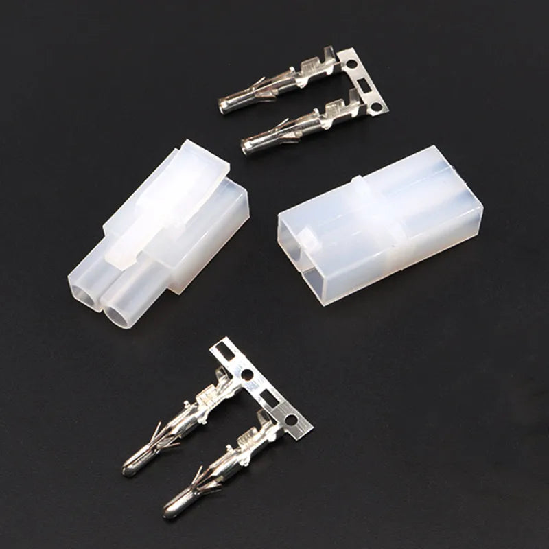 5/10Sets Tamiya 2 Pin Female Male L6.2 Connector 6.2mm Pitch Socket Plug Motor Connector