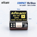 BZGNSS BZ-181 UBLOX M10 GPS Module for FPV Drone, 10Hz Dual Protocol 5V UART for F405 F722, GEPRC GEP-M10 Alternative No Compass