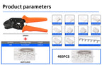 YICHENG 2.54mm Dupont Connector Kit with Ratcheting Wire Crimping Tool,Male Female Pins, Headers & Ribbon Cable