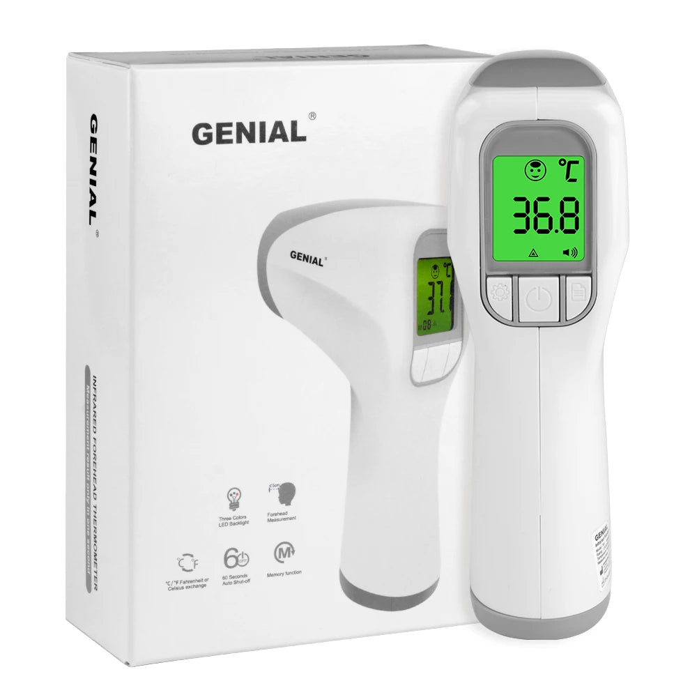 No Contact Baby Thermometer - One-Click Infrared Forehead Digital Thermometer for Infants, Kids & Adults - Fever Alert