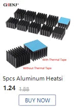 Extruded Aluminum Heatsink For High Power LED IC Chip Cooler Radiator Heat Sink Drop Ship 100*25*10mm
