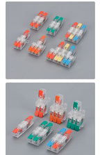 Quick Wiring Terminal Push-in Wire Connector Splitter Mini Universal High power Butt Terminal Block Led Light 1 in Multiple Out