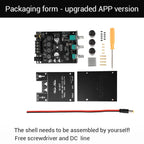 ZK-502T Dual Channel Stereo Power Amplifier Module TPA3116D2 Chip 50Wx2 Bluetooth 5.0 AUX Input DC9-24V High Low Bass Adjustment Audio AMP Board for Speaker DIY
