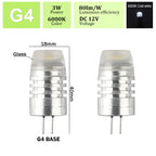 2pcs Mini G4 12V 24V LED Lamp Dimmable Light 3W COB Bulb AC DC 12V Lampada COB 360 Beam Lampada G4 COB Lights Replace Halogen