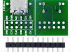 1~10PCS 5‌v 3a USB-C to DIP Breakout Board - Type-C Female Solderable Adapter with 24-pin Header for PCB Prototyping