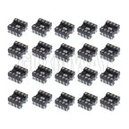 20pcs DIP-8 Round Hole Square hole 8 Pins 2.54MM DIP DIP8 IC Sockets Adaptor Solder Type IC Connector
