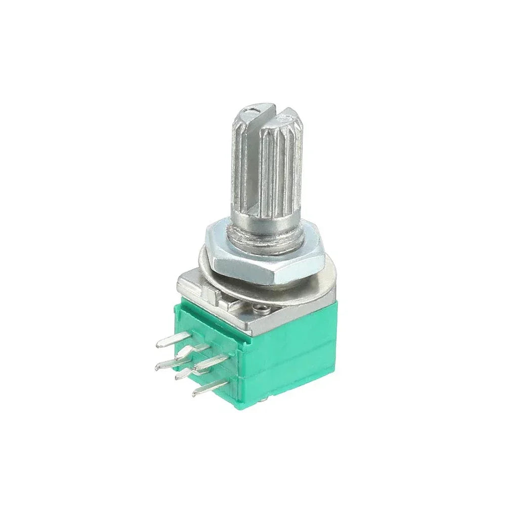 5Pcs RK097N 3Pin Potentiometers Industrial Switches B1K 5K 10K 20K 50K 100K 500K Switch Audio Shaft 15mm Amplifier Sealing RK097