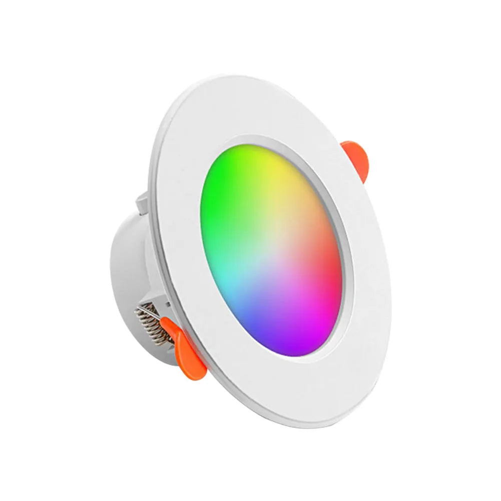 12-1Pcs RGB LED Bulb Tuya Dimmable Downlight Spotlight Bluetooth-Compatible Lamp 10/15W APP Control GB+CW+WW Smart Lamp