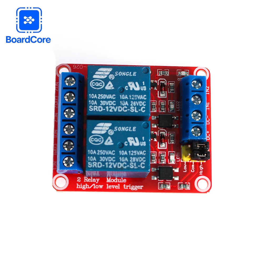 1/2/4/8 Channel Relay Module 5V/12V/24V with Optocoupler Isolation High/Low Level Dual Trigger for Arduino/PLC/MCU Control Board