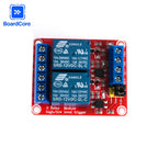 1/2/4/8 Channel Relay Module 5V/12V/24V with Optocoupler Isolation High/Low Level Dual Trigger for Arduino/PLC/MCU Control Board