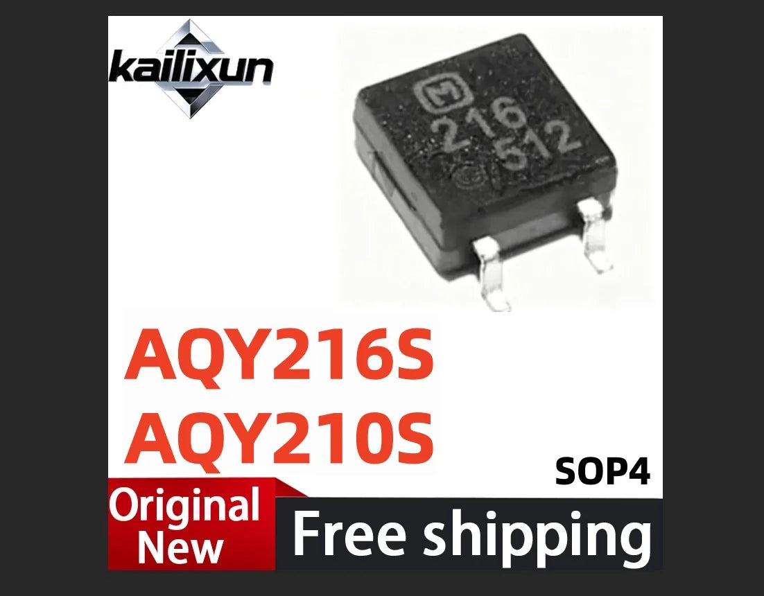 (10pcs) AQY216S AQY210S SOP4 SMD Optocoupler Solid State Relay IC