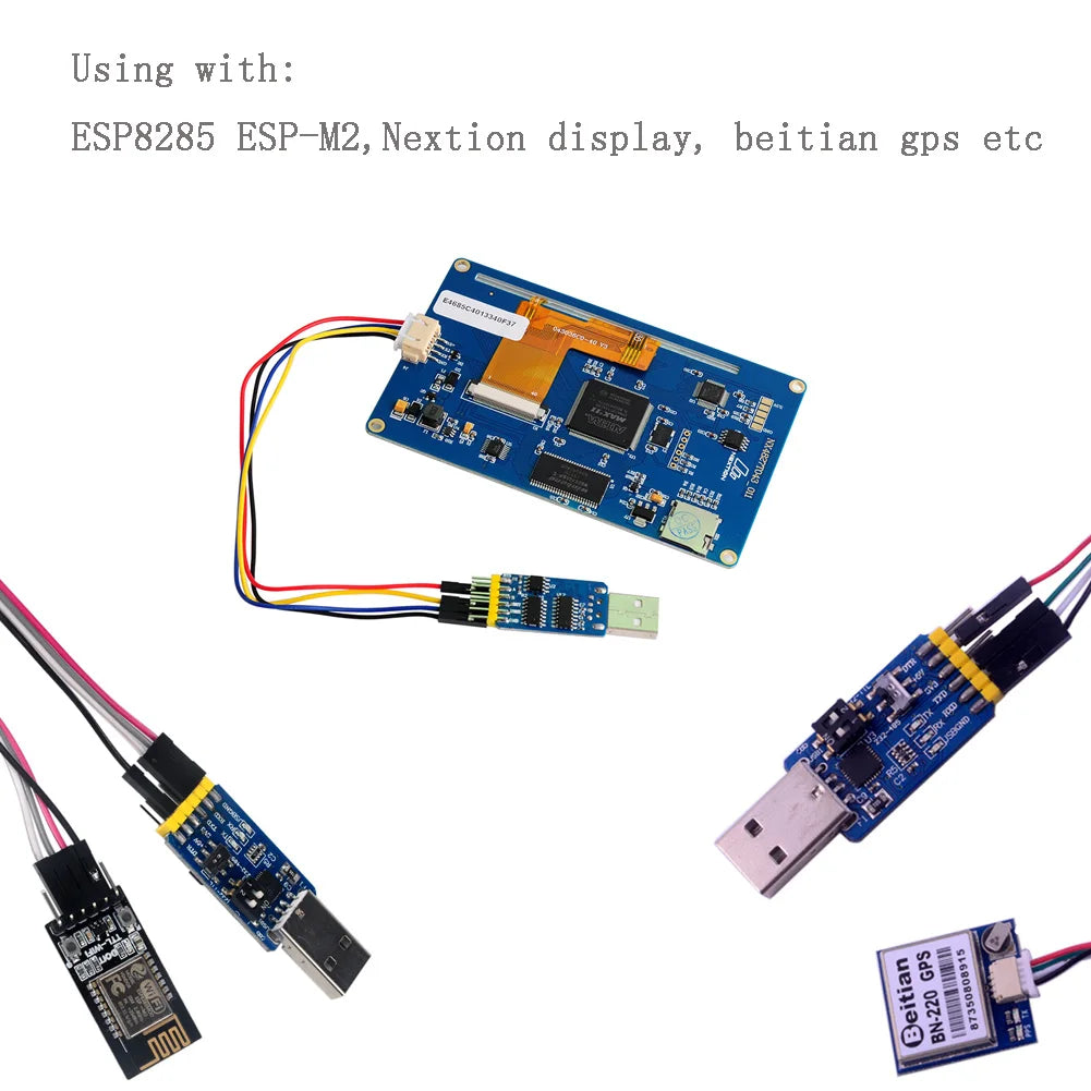 6 in 1 CP2102 USB to TTL Serial Adapter Converter Module, USB to TTL 485 232, TTL to 232 485, RS232 to 485 for Nextion Display Beitian GPS