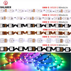 5V 12V WS2812 WS2815 S Shape Foldable Led Strip Light Addressable for DIY 60leds 6mm PCB I Dream Color 5050 RGB Pixels LEDLight
