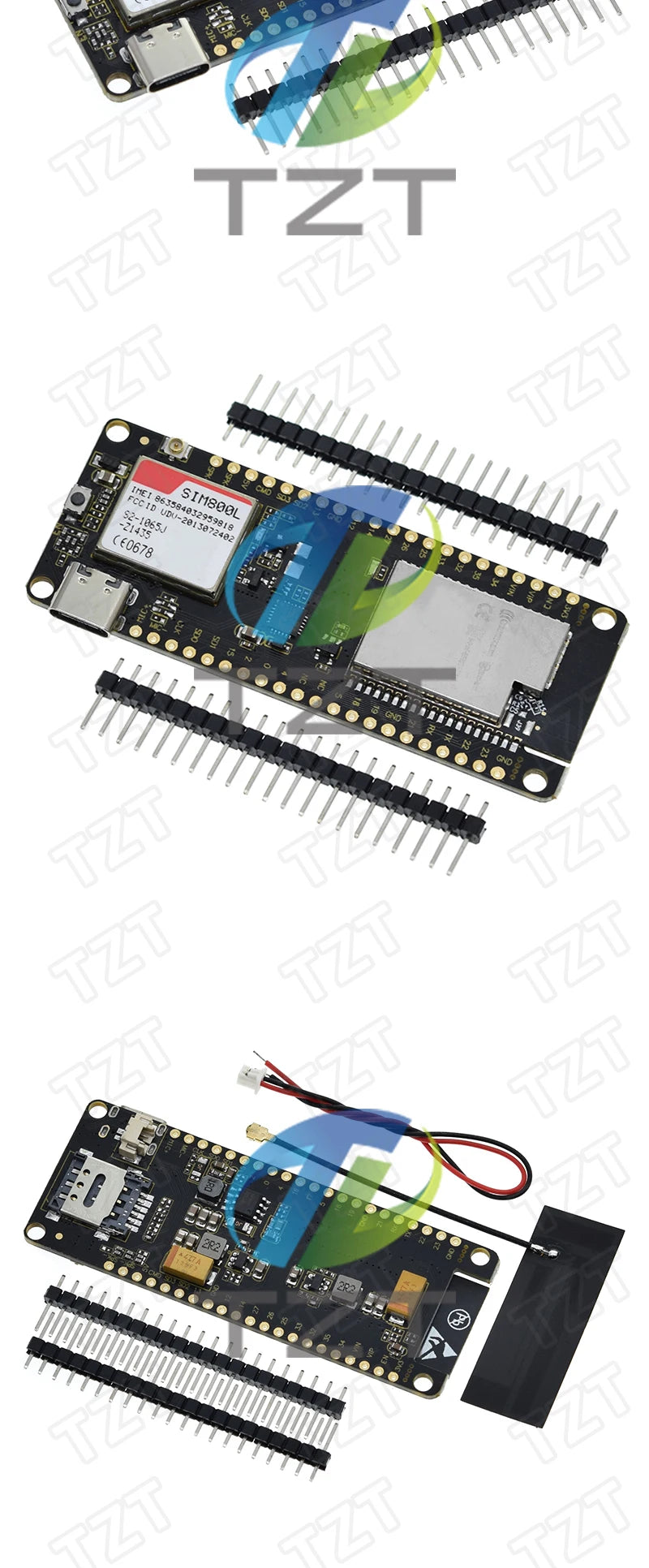 GREATZT TTGO T-Call V1.3 ESP32 Wireless Module SIM Antenna SIM Card SIM800L Module And GSM/GPRS Antenna for arduino