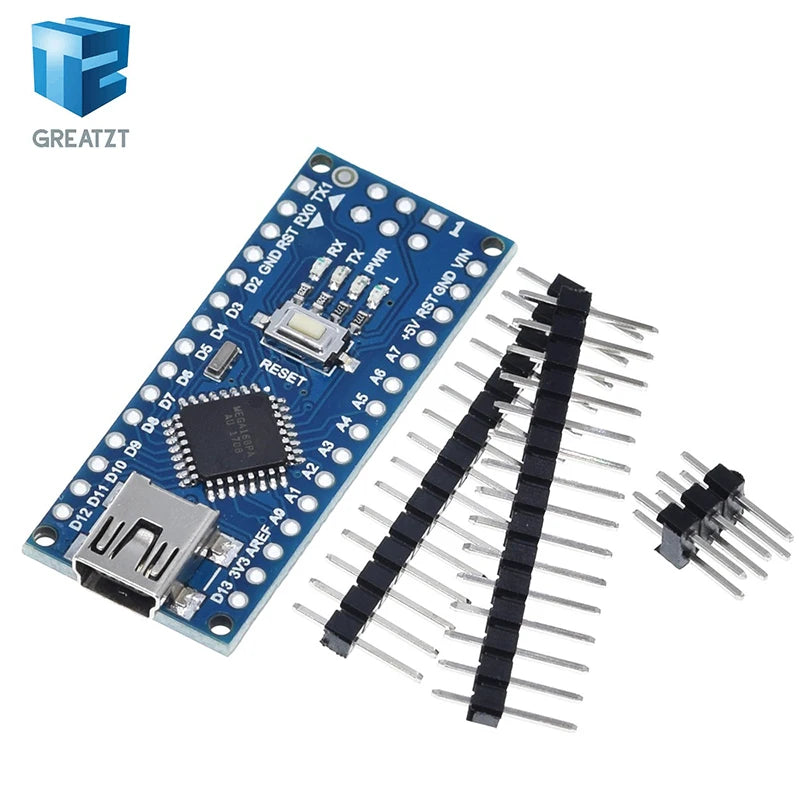 GREATZT Nano Atmega168 controller compatible for arduino nano Atmega168PA-AU CH340 CH340C replace CH340G USB driver