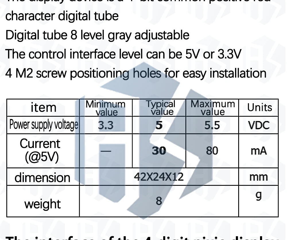 BS TM1637 4-Bits Digital LED Display Module-for Arduino!7-Segment,0.36Inch RED Anode Tube,Four - Serial Driver for Clock Display