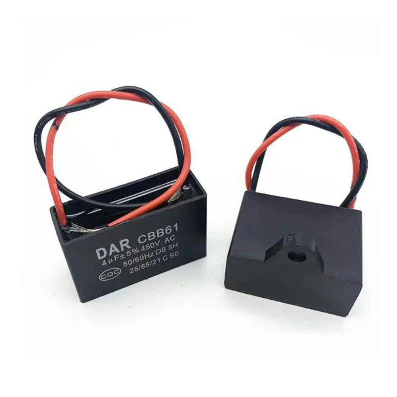 1PCS CBB61 Starting Capacitor 450V 1/1.2/1.5/1.8/2/2.5/3/3.5/4/4.5/5/6/7/8/10/12/15/18/20UF Motor Fan Air Conditioning
