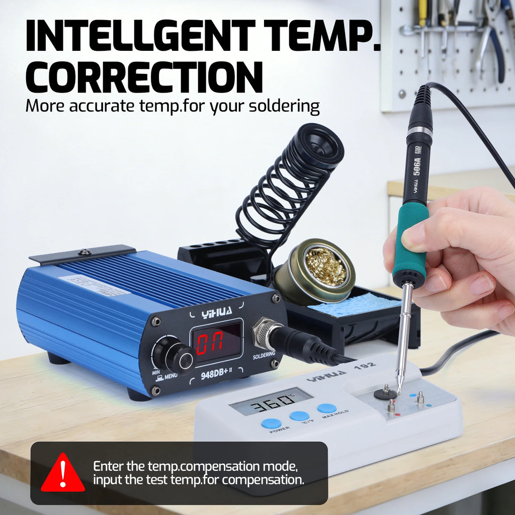 YIHUA 948DB+-II 110-240V Soldering Station 75W Quick Heating with Tip T12 Electronic Soldering Iron Station
