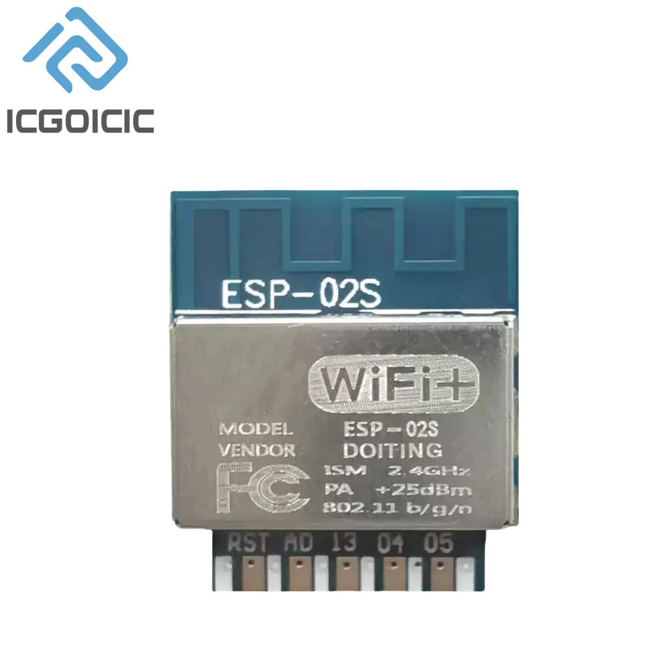 1-10pcs ESP-02S Wi-Fi Module Serial Golden Finger Package ESP8285 Wireless Transparent Transmission Compatible With ESP8266