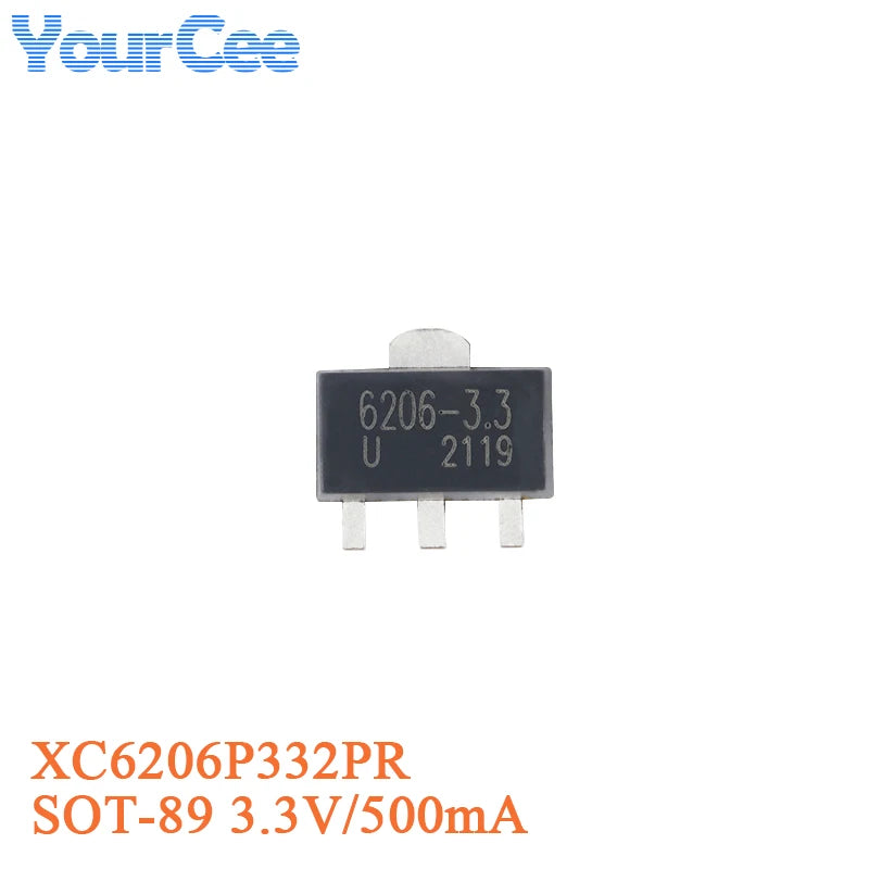 50pcs XC6206P332MR XC6206 XC6206P362MR XC6206P302MR XC6206P282MR XC6206P252MR XC6206P182MR SOT-23 Low Dropout Linear Regulator