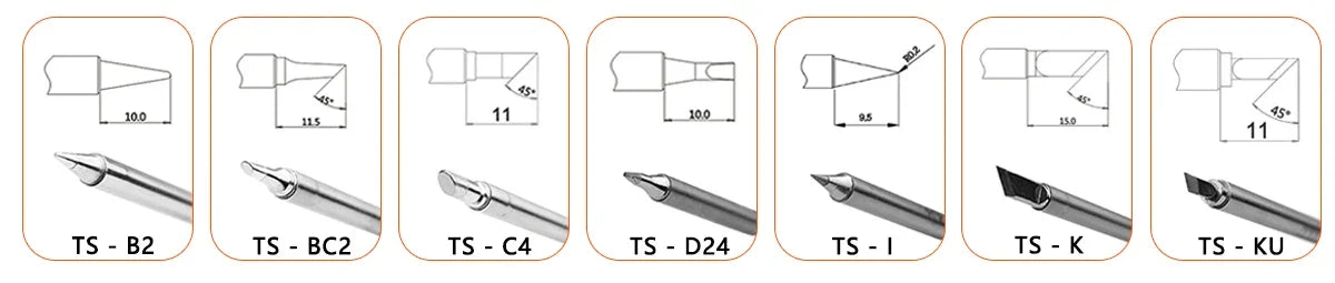 Original TS101 Soldering Iron 65W Mini Programmable Thermostat LCD Displays TS100 Soldering Iron Upgrade with PD Plug Tip Set