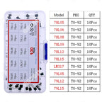 TO92 TO126 TO220 DIP Triode PNP NPN Field-Effect Transistor Assorted Kit Mosfet Thyristor mixed set