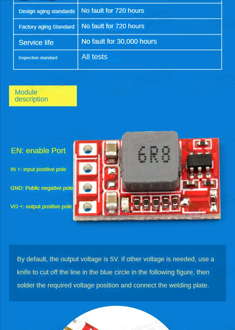 1PCS DC-DC 3A 5A Adjustable Step-down Power Module Board Voltage Stabilizing Aircraft Model MP1584EN 24V 12V 9V To 5V