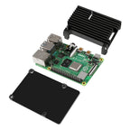 Armor Aluminum Case for Raspberry Pi 4 Model B, Auto Cooling Metal Case with Heatsink Thermal Adhesive for Raspberry 4B