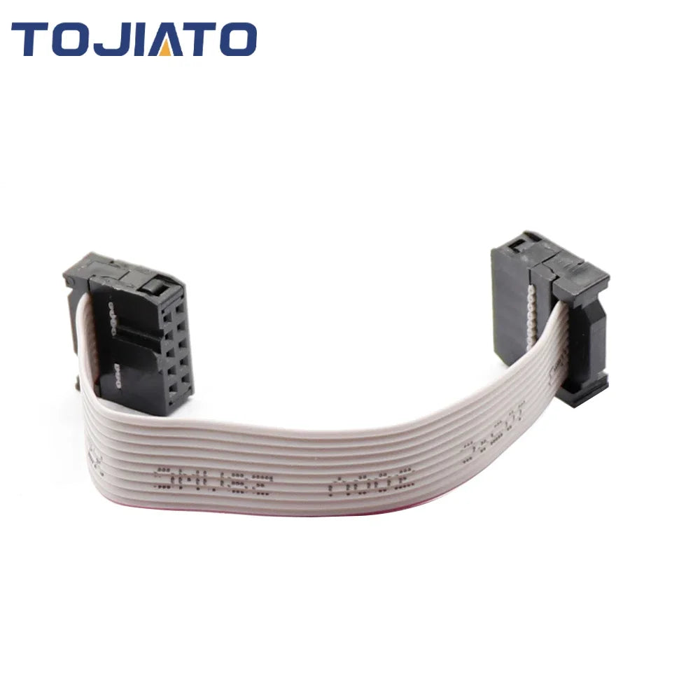 2pcs 10/20/30/50/100cm 10Pin Flat Ribbon Cable 2.54mm Pitch 2 Row Female to Female Wires IDC Ribbon 3D Printer Display Connector