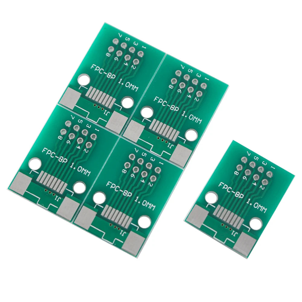 5Pcs/lot DIY FPC/FFC PCB Board 0.5 Mm Cable PCB Adapter To 2.54 Mm 1 Inch Pitch Through Hole PCB 8P