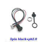 USB 2P/4P/5P/6P Connector Type-C Waterproof with PH 2.0 Nut Locking Plate Female Waterproof High Current Fast Charging Jack Port