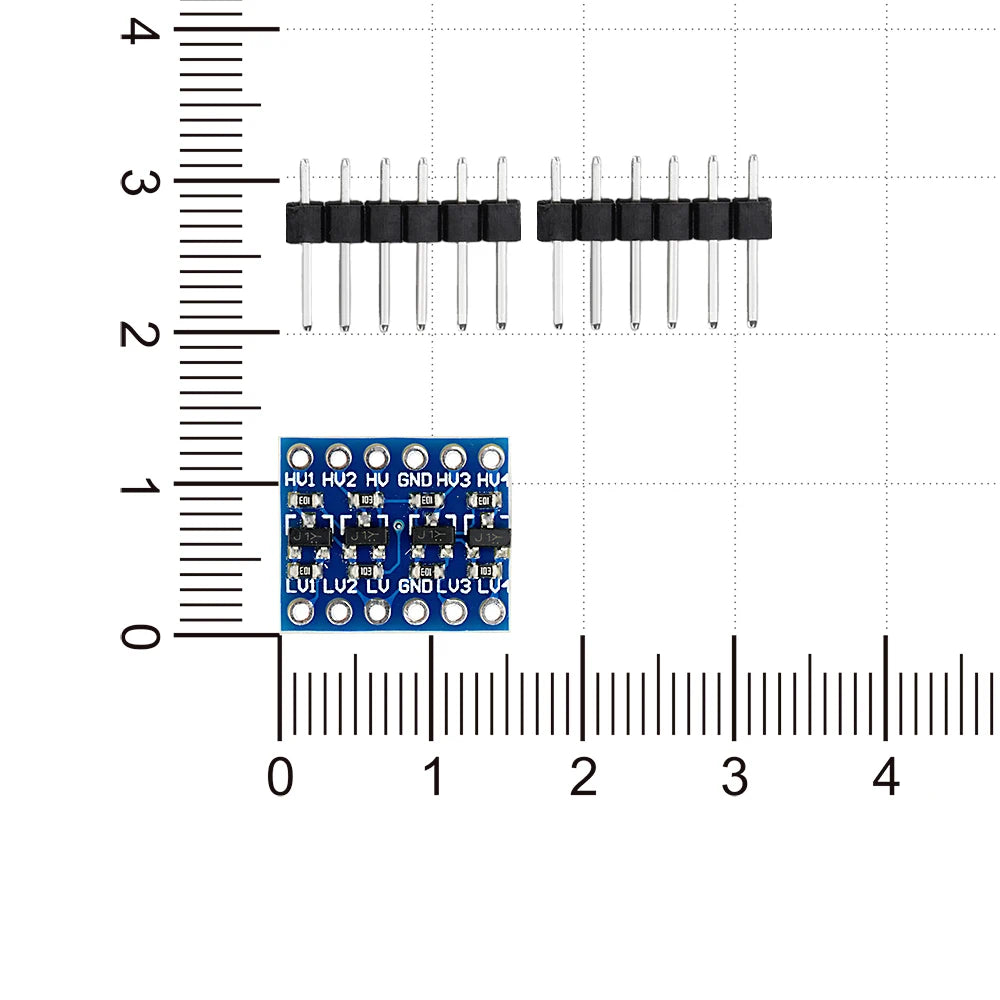 10pcs 4MOS Transistor Level Conversion Module 3V and 5V 4 Channels Logic Level Shifter 4 Way Bi-Directional Module High Speed