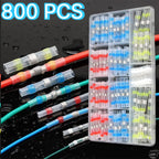 Heat Shrink Butt Connectors Waterproof Solder Seal Insulated Ring Wire Terminal Electrical Cable Splice Auto Marine Wiring Repai