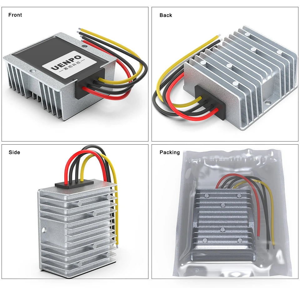 24V 36V 72V 60V 48V TO 12V 10A 15A 20A 25A  Automotive Step-down Power Supply Module 15V-90V TO 12V DC Converter Regulator CE