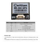 Beitian GPS Module BE-180 BE-220 BE-250 BE-280 BE-450 with Antenna M10 GNSS Ultra-low Power GNSS Receiver for Vehicle Drones