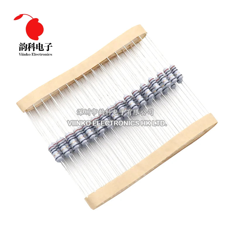 20pcs 1/2W 5% 0.5W Wire Wound Resistor Fuse Winding Resistance 0.1R 0.1 0.15 0.22 0.33 0.5 1 2.2 4.7 6.8 10 22 47 68 100 220 ohm