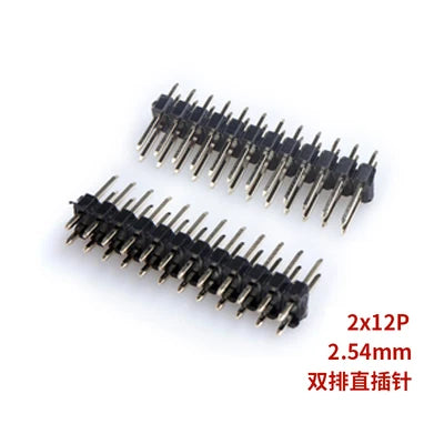 10/20pcs Pcs 2.54mm Double Row Male 2*40P PCB Board Pin Header Connector Strip Pinheader 2/3/4/5/6/8/10/12/20/40Pin For Arduino