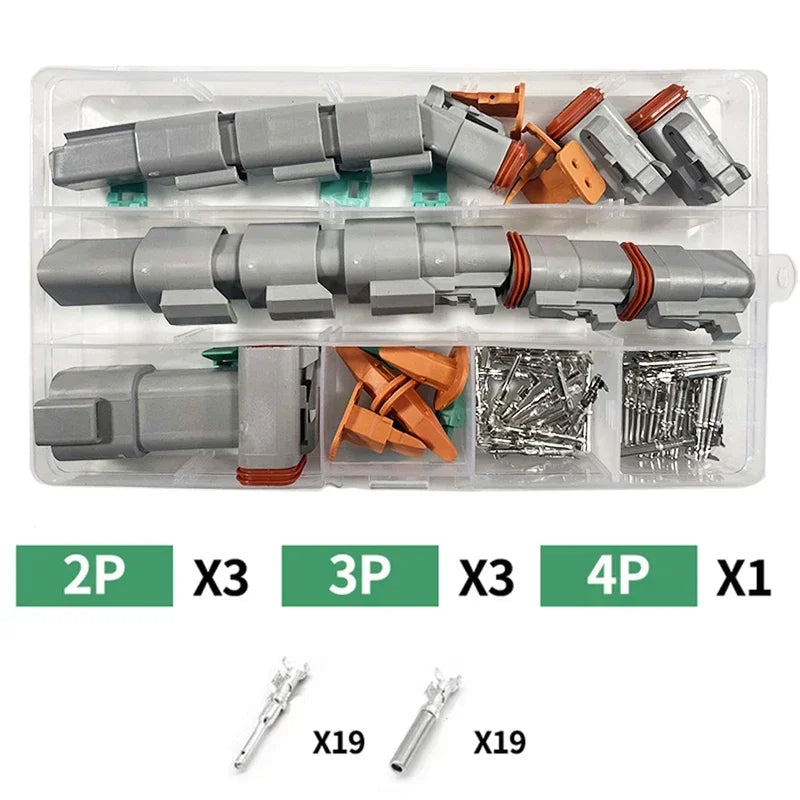 588pcs Deutsch Type Connector Kit Waterproof Wire DT Series Connector set DT06 04 2/3 / 4 pin 6/8/12 pin Sealed Plug
