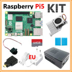 Raspberry Pi 5 16GB /8GB/4GB/2GB RAM Option Pi5 8GB KIt PD Power Supply / RTC / 64GB Card / Heatsink Fan / Card reader