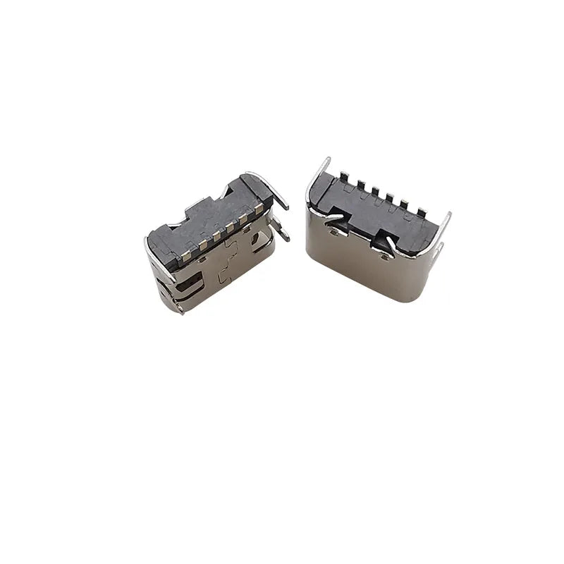 USB Type C Female 6 Pin Connector Jack SMT SMD DIY Electronic Repair Charging Port USB Type-C Socket PCB Soldering Adapter