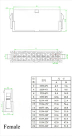 4.2mm/ batch 5557 / 5559 automobile harness connector 2-18/24 pin male and female terminal plug kit computer power cable