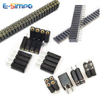 2.54mm Round Hole RA Straight Single/Dual Row 0.1" Breakable Stackable PCB IC Crystal Transistor PH 7mm Female Tin Pin Header