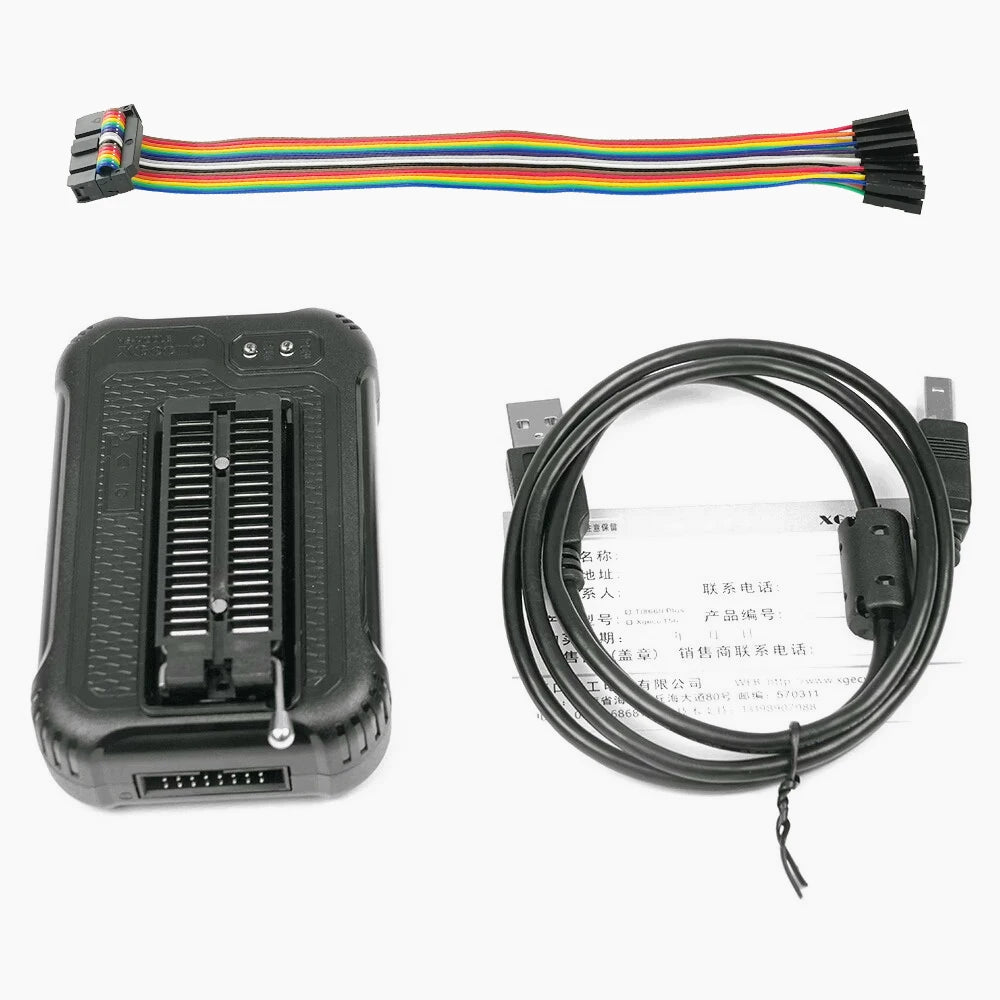 XGECU T48 (TL866-3G) Programmer with ISP Cable Support 34000+ ICs for SPI/Nor/NAND Flash/EMMC BGA/TSOP/SOP/PLCC+ 27 Adapters