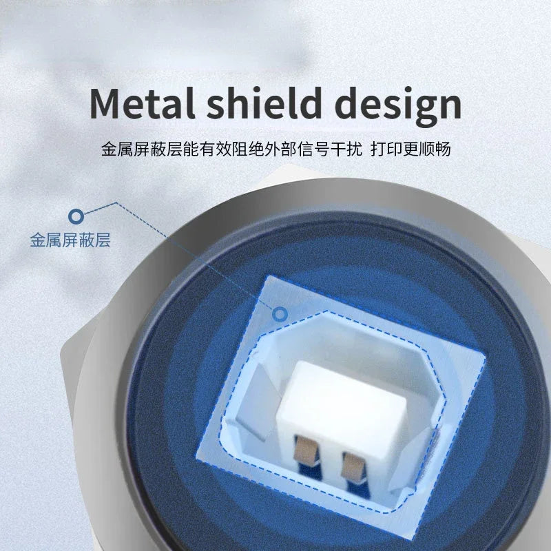 22mmc Metal Round D-type Module B-USB USB-B B-A Printing Adapter Cabinet Fast