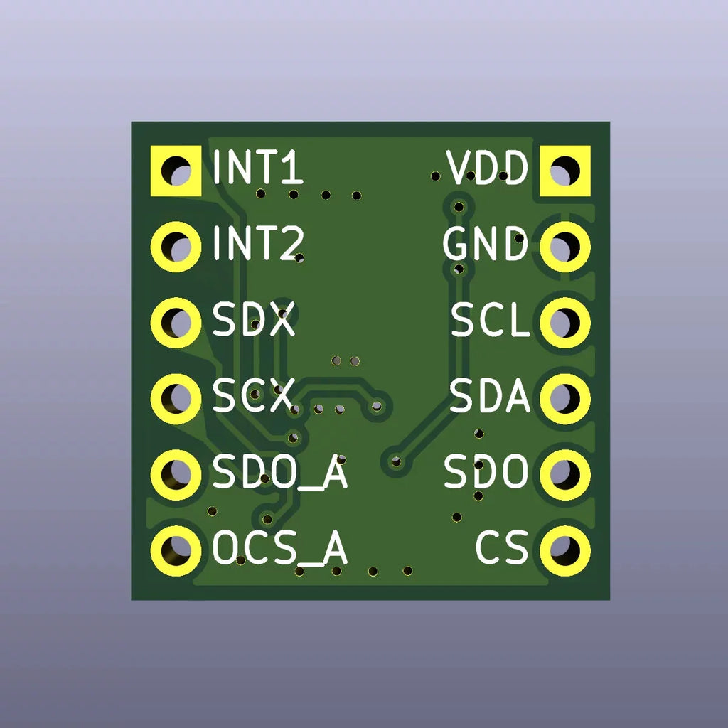 LSM6DSO Accelerometer Gyroscope Sensor Module 6-Axis Inertial Measurement Unit Tilt Angle Detector I2C SPI Communication