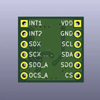 LSM6DSO Accelerometer Gyroscope Sensor Module 6-Axis Inertial Measurement Unit Tilt Angle Detector I2C SPI Communication