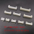 100Pcs JST PH 2.0mm Pitch Male Plug 2/3/4/5/6/7/8/9/10/12 Pin White Plastic Housing Header Right Angle PCB DIP Connector