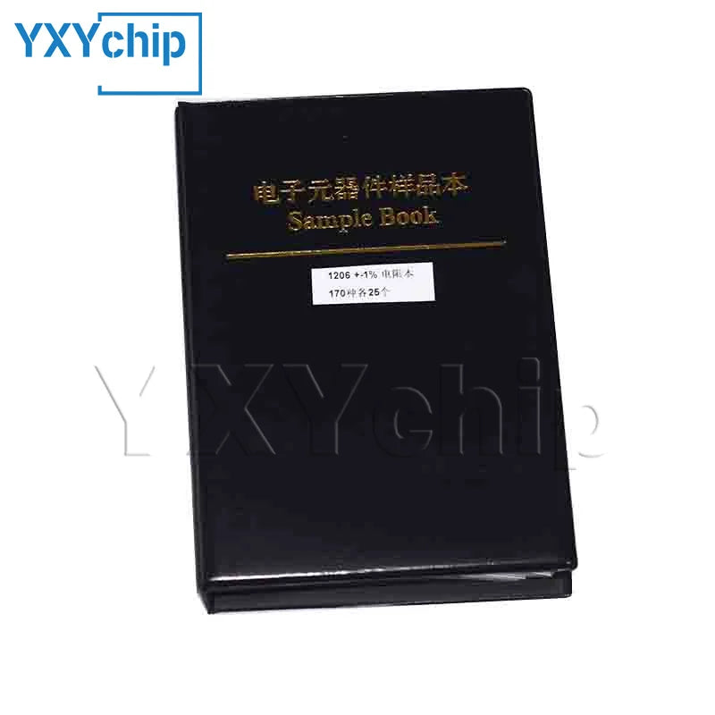 0201 0402 0603 0805 1206 1210 2010 2512 SMD Resistor Sample Book 0.1%1%5% Tolerance 170 Value Classification Resistor Kit 0R~10M