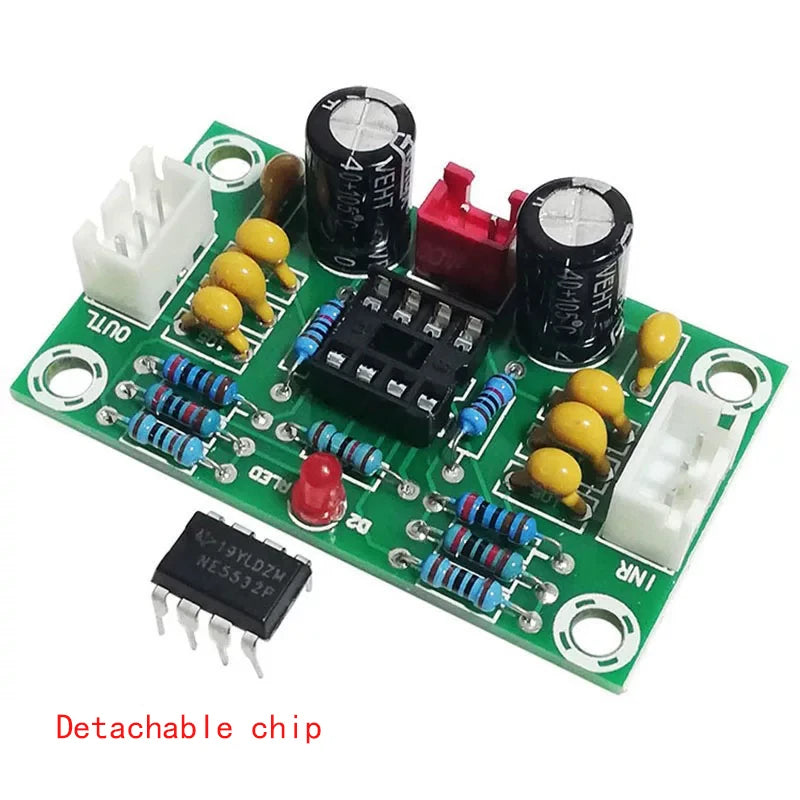 Audio Amplification Module HiFi level NE5532 Amplifier With 5x Interchangeable Preamplifier DIY Speaker