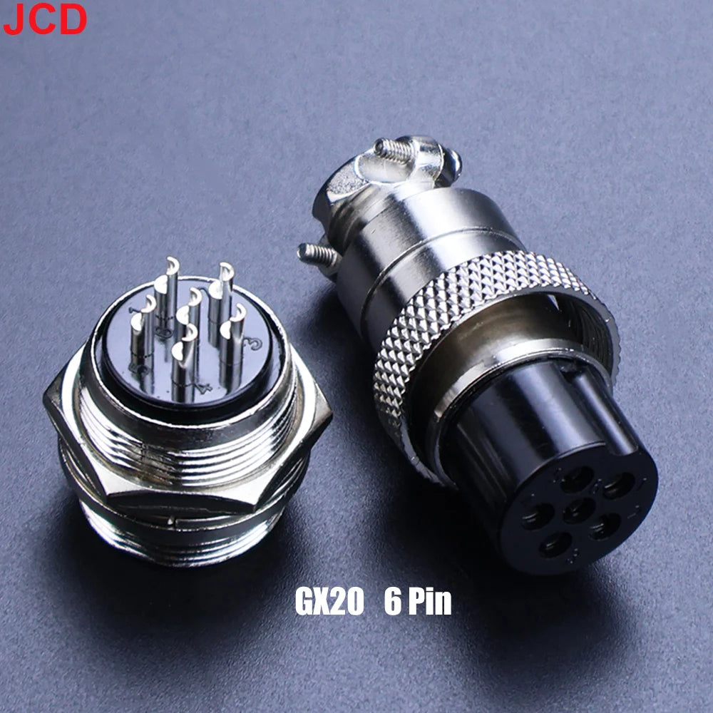 JCD 1Set GX12 GX16 GX20 2 3 4 5 6 7 8 9 10 12Pin Docking Aviation Plug Socket Waterproof Circular Connector